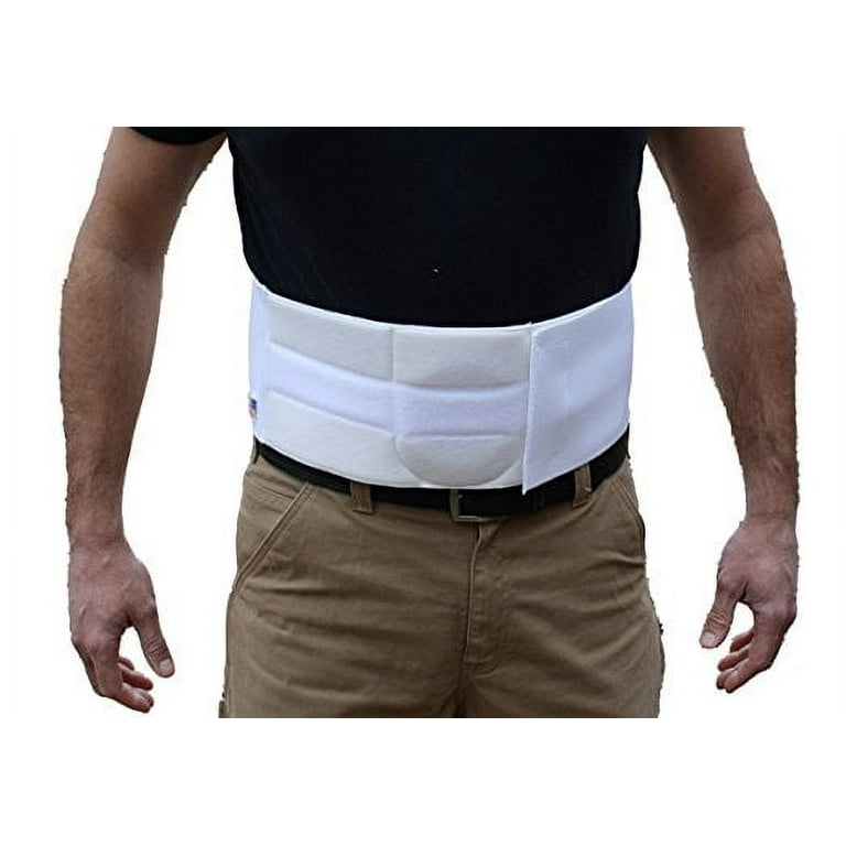 Alpha Medical Umbilical Hernia Belt Abdominal Support Binder w/ Compression  Pad for Men & Women Navel Ventral Epigastric Incisional and Belly Button  Hernia Surgery (8 Width ; 38 - 50 Around Waist) 