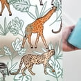 thumbnail image 3 of iDesign Waterproof PEVA Shower Curtain, Safari, Green, 3 of 6