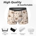 thumbnail image 2 of Men's Boxer Briefs, Chicken With Floral Soft Comfy Mens Underwear Boxer Briefs Breathable With Widen Waist, 2 of 7