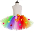 thumbnail image 5 of Falda tutú de caramelo de arcoíris para niñas, falda de tul mullida para niños, minifalda tutú colorida, disfraz de fiesta de cumpleaños para niñas pequeñas, 5 of 5