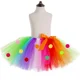 thumbnail image 5 of Falda tutú de caramelo de arcoíris para niñas, falda de tul mullida para niños, minifalda tutú colorida, disfraz de fiesta de cumpleaños para niñas pequeñas, 5 of 5