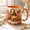Black, variant on LANG ECOMMERCE Personalized Name Mug Fall Jewel Tone Ceramic Coffee Cup Autumn Leaves Pumpkin Design for Cozy Gift Giving