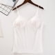 thumbnail image 1 of Camisola de manga corta para mujer con almohadilla para el pecho, sin aros de acero, ropa interior para yoga, pijamas deportivos, pijamas para mujer, 1 of 4
