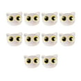 thumbnail image 1 of Cuentas espaciadoras de cabeza de gato Macarena manualidades DIY cuentas sueltas hechas a mano Ojos amarillos claros, 1 of 7
