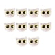 thumbnail image 1 of 10 cuentas espaciadoras con forma de cabeza de gato, hechas a mano, para manualidades, cuentas sueltas, diseño de gatito. Ojos amarillos claros, 1 of 7