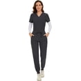 thumbnail image 4 of Ensemble de Blouses Médicales pour Femmes - Haut à Col en V Extensible & Pantalon Jogger avec 8 Poches, 4 of 6