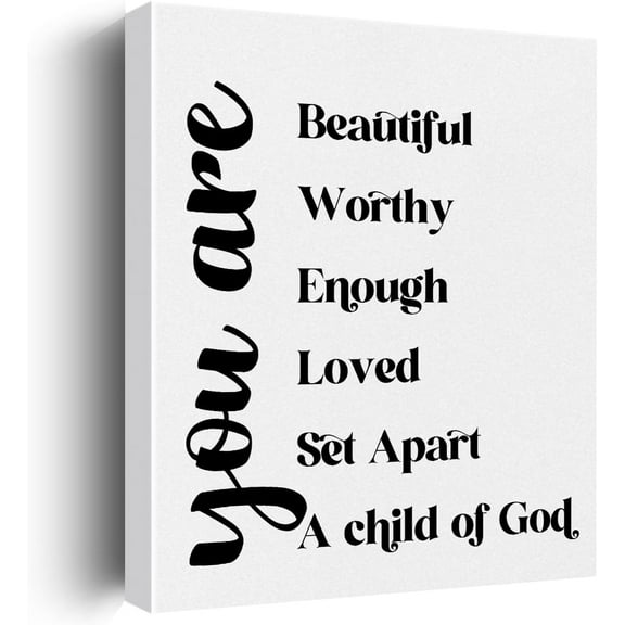 Inspirational Christian Canvas Wall Art Farmhouse Decor Positive Scripture Canvas Prints Religious Wall Decor Bible Verse Framed Artwork Pictures Paintings for Home Kitchen Restroom Decoration