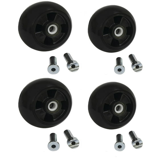 4 Pack Greasable Deck Wheels Fits John Deere F620 F710 F725 F735 AM125172
