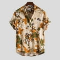 thumbnail image 2 of Viikei Mens T-shirts Under $10 Clearance Short Sleeve Shirts Hawaiian Beach Printed Button down Summer Tops, 2 of 9