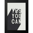 thumbnail image 2 of Thorns, Becky 11x14 Black Modern Framed Museum Art Print Titled - Yes You Can BW, 2 of 5