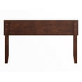 thumbnail image 6 of AFI Orlando Full Modern Solid Wood Panel Headboard with Attachable Charger, Walnut, 6 of 8