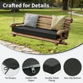thumbnail image 3 of Kimunuk Outdoor Bench Cushions 48 x 18 x 3.5 Inch, High Density Foam Bench Seat Cushion, Porch Swing Cushion with Non-Slip Removable Cover, Black, 3 of 7