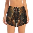 thumbnail image 2 of KLL Tiger In The Fallen Leaf Forest Pattern Shorts Women,Athletic Shorts High Waisted Running Shorts Pocket Sporty Short Gym Elastic Workout Shorts-X-Large, 2 of 7
