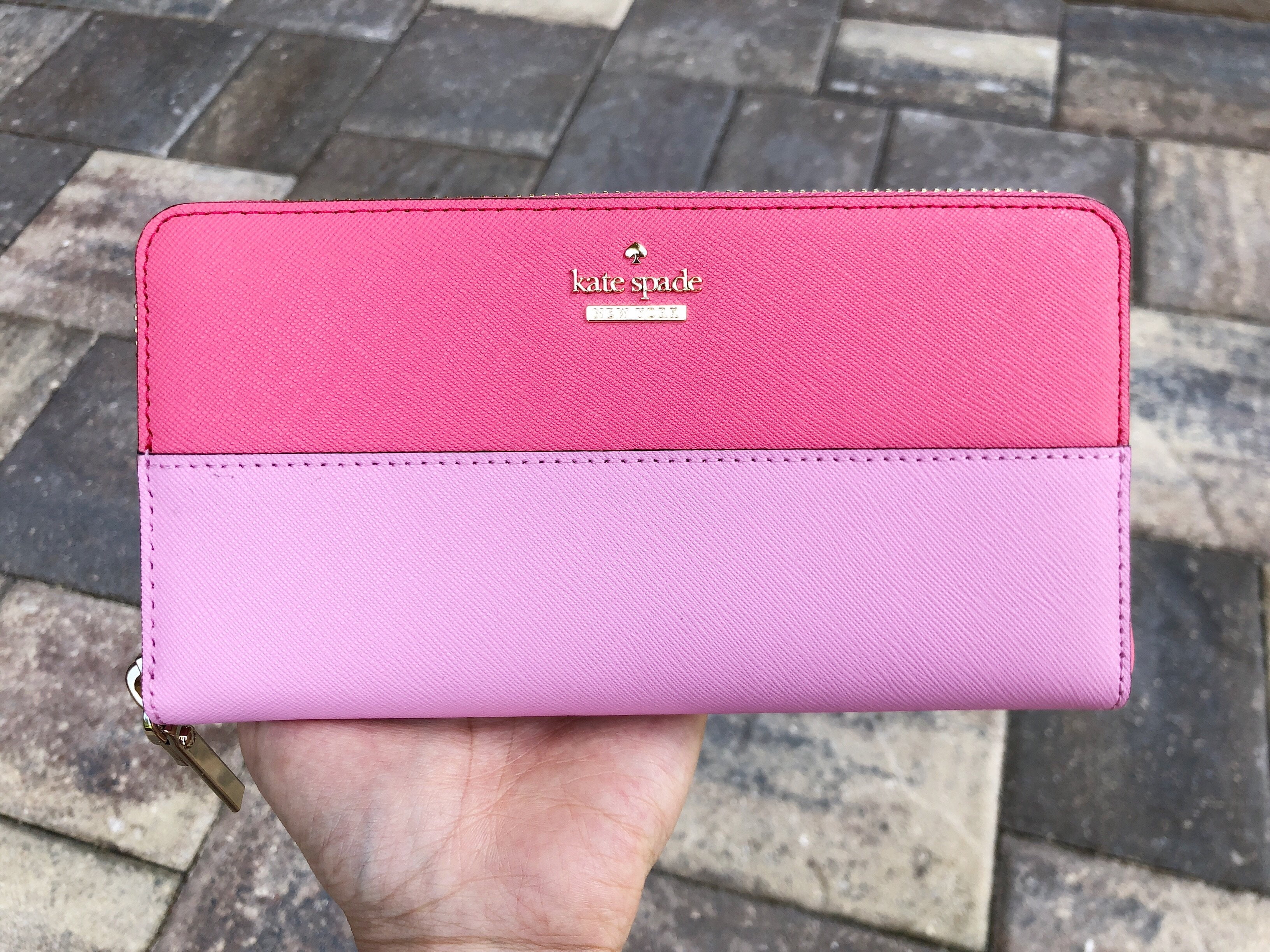 kate spade cameron street wallet pink