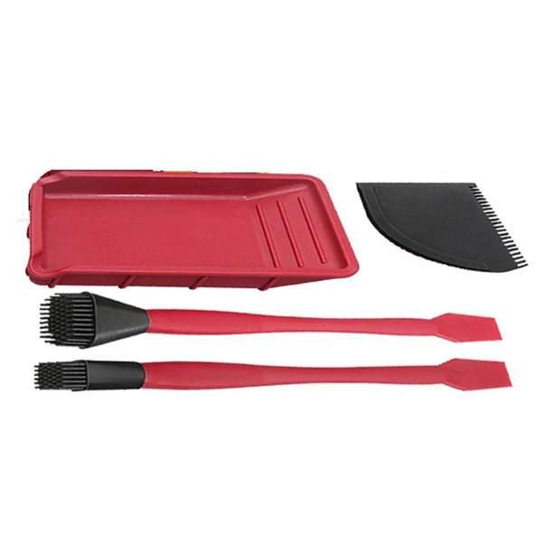 Juego de 4 herramientas de cepillo para trabajar la madera Bandeja de pegamento de madera de silicona suave multifuncional Bandeja fina no plana para manualidades de bricolaje