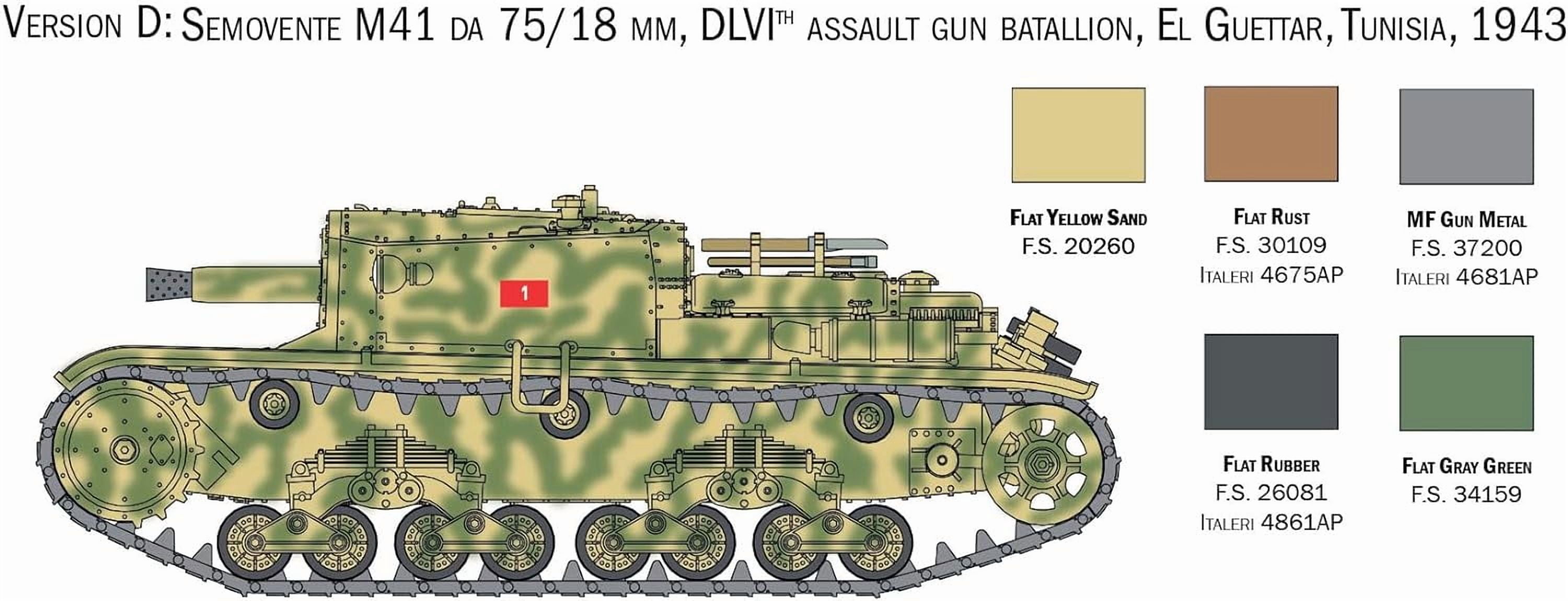 Italeri 25768 1:56 Italian Tanks & Semoventi Model Building Kit, Standing Model Building, Craft