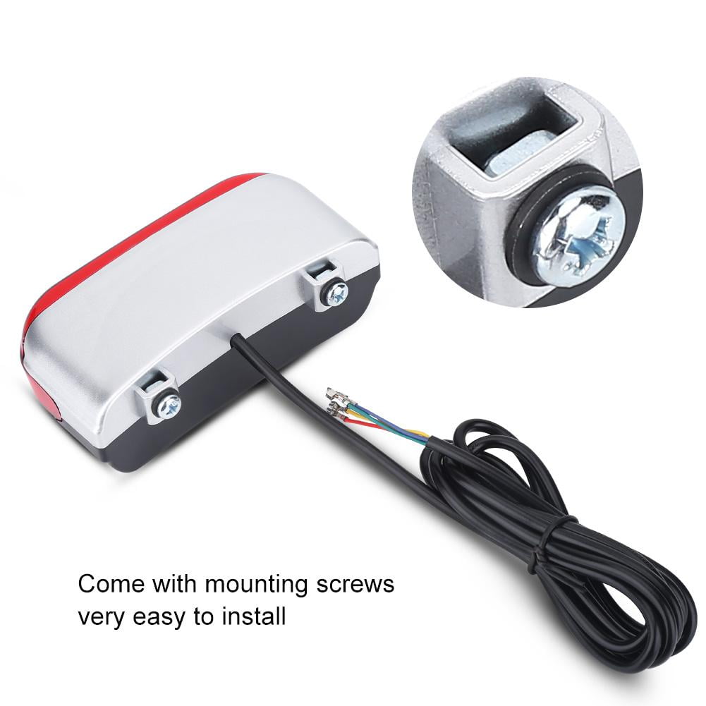 Cergrey 48V Electric Bicycle Bike Brake LED Light Rear Tail Warning Lamp Cycling Accessories