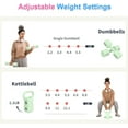 thumbnail image 3 of inAdjustable Dumbbell Set Levels Hand Weights (Each ./././.lb) for Women & Men Weights Dumbbell Set Convertible to Kettlebell for Home Gym Strength Training, 3 of 7