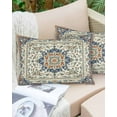 thumbnail image 6 of Boho Orange Blue Throw Pillow Cover 12 x 20 Inch Decorative Pillow Cover Tribal Antique Country American Southwest Lumbar Pillowcase Seasonal Rectangle Cushion Case for Couch Sofa Bed Living Room, 6 of 7