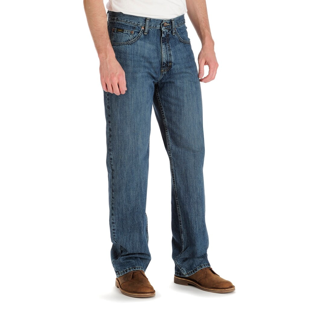 lee premium relaxed straight leg jeans