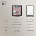 thumbnail image 6 of Pink and Mint Crystal III Shadowbox Print Colorful Abstracts by Art Remedy, Black Frame, 40 x 40, 6 of 7