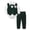 Green, variant on Baby Boy Suits Infant Gentleman Outfit Collared Shirt+Vest+Tie+Corsage+Pants 5Pcs Baptism Wedding Sets for 0-24 Months (White, 0-3 Months)