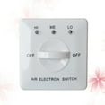 thumbnail image 2 of Noxiang Panel Pipe Fan Controller Fan Coil Three-speed Control Switch Central Air Conditioning Switch (White), 2 of 7