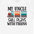 thumbnail image 4 of Inktastic My Uncle Still Plays with Trains Boys or Girls Baby Bodysuit, 4 of 5