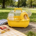 thumbnail image 2 of WEIOUKC Hamster Carrier Transparent Cover Outing Cage,Small Animal Cage,for Rabbits Rodents Transport Short Trip Car Outing Picnic, 2 of 4