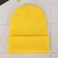 thumbnail image 1 of Beanie Winter for Women Men Boys Girls Crochet Skullies Hat Solid Color Unisex Autumn Knitted Beanies Cap Wild Accessories yellow Head 45-60cm, 1 of 6