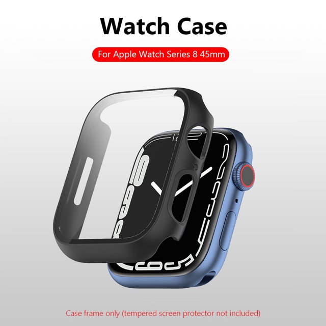 Estuche rígido para protector de pantalla de PC con todo incluido para Apple Watch Series 8 7 6 5 4 SE Hugtrwg Nuevos Originales