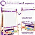 thumbnail image 5 of Joyooss 39.57"-50.12" Adjustable Wooden Kids Art Easel with 98+ Accessories, Double-Sided, 5 of 8