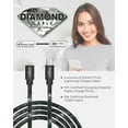 thumbnail image 6 of Powertek Diamond Shine 6' USB C to Lightning Cable with MFi Certification, Black, 6 of 7