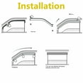 thumbnail image 5 of Labwork 4-Pcs Ventvisor Side Window Deflectors Fit for 2011-2019 Ford Explorer, 5 of 5