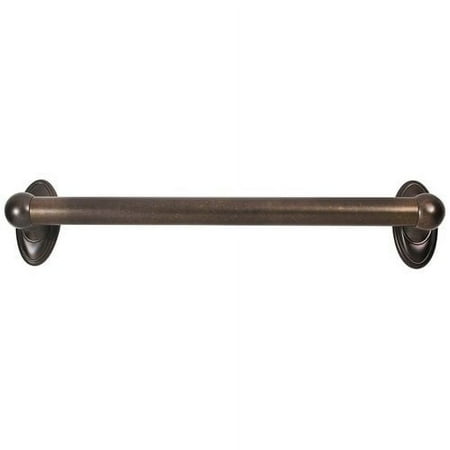 Alno A8022-18 Classic Traditional 18" Wide Single Rod Solid Brass 1" Thick Bathroom Towel