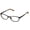 BROWN, variant on Mens Brown Ophthalmic Soft Rectangle Metal Frame K100. 46mm