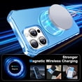 thumbnail image 3 of ELEHOLD Case for iPhone 14 Pro Max, Shockproof Magnetic Matte Case with Wireless Charging Support,Blue, 3 of 6