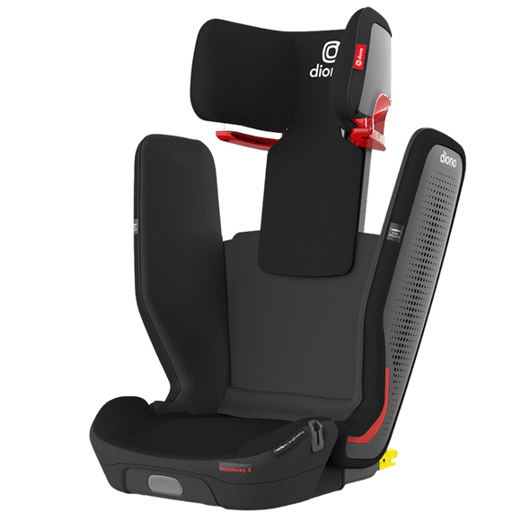Diono Monterey 5iST FixSafe High Back Expandable Booster Car Seat, Black Jet