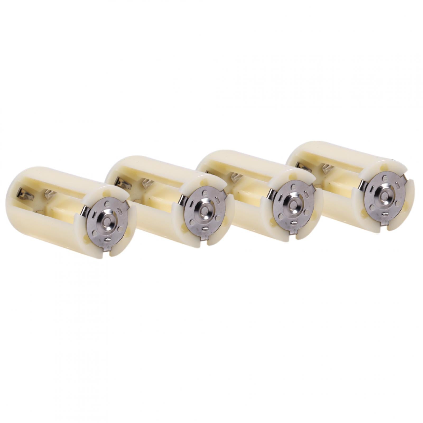 Battery Converter, Battery Adapter, White 3 AA To D Battery For