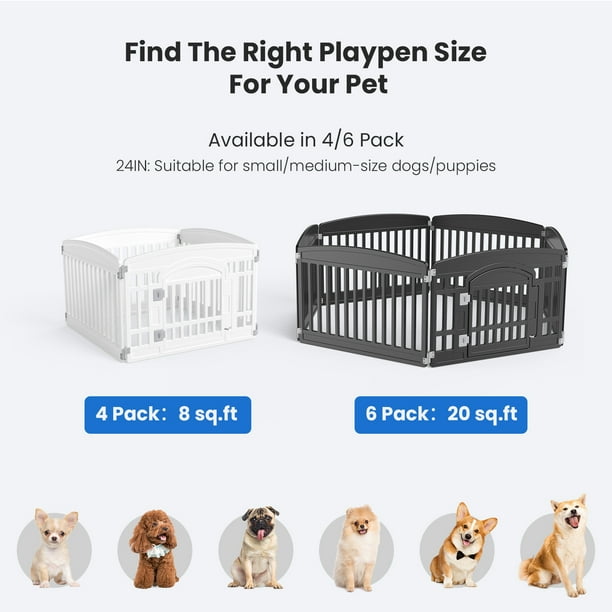 edx Dog Playpen, 6-Panel 24