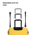 thumbnail image 4 of 3 Piece Luggage Sets, ABS Lightweight Suitcase(20/24/28), Carry on Hard-Shell Luggage with 2 Hooks, Telescopic Handle, Spinner Wheels and TSA Lock, Yellow, 4 of 9