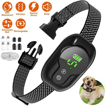 Rechargeable Dog Bark Collar Waterproof Electric Anti-Barking Training Collar US