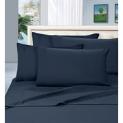 Elegant Comfort 2-Piece King Size Pillowcases Wrinkle Resistant Series Pillowcases, King, Navy