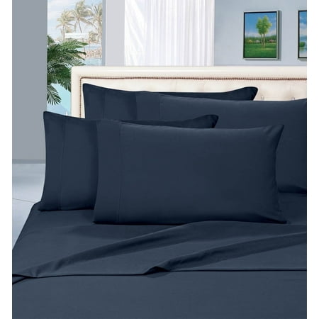 Elegant Comfort 2-Piece King Size Pillowcases Wrinkle Resistant Series Pillowcases, King, Navy