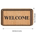 thumbnail image 2 of Welcome Mat Outdoor Doormats Fall Welcome Mat Outdoor Durable Welcome Mat with Non-Slip Backing Holiday Atmosphere Decorative Mat Brown 23.6 x 15.7 In, 2 of 2