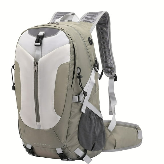 UTIAMIAOGONGO Hiking Backpack, 40L Camping Backpack, Large-Capacity Outdoor Sports Travel Daypack for Men and Women,Khaki