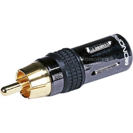 UPC: 0844660062127 | Monoprice Gold Plated RCA Plug | Metal Connector Body