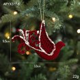 thumbnail image 3 of Christmas Pendant Flocking Sequins Elk Star Snowflake Wreath Christmas Tree Hanging Ornament for Home Christmas Party Decoration, 3 of 5