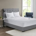 thumbnail image 2 of Pemberly Row 60x80" Polyester Fabric Plush Top Heated Mattress Pad in White, 2 of 6