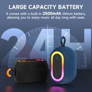 JYX Waterproof Bluetooth Speaker 30W Stereo Portable with Deep Bass, DJ Lights, TWS, Water-Resistant, TF Card, USB, 6-8H Playtime